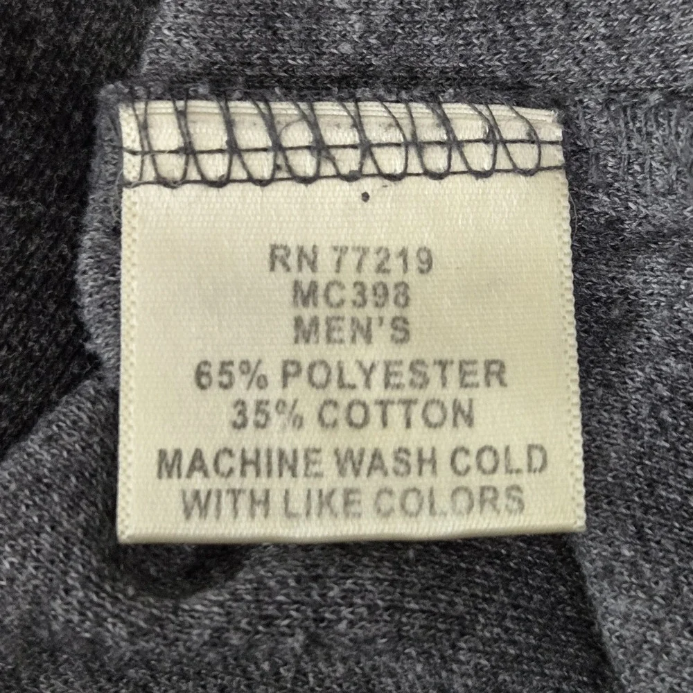McDonald's Men Button Up Shirt L-R Gray Logo Short Sleeve READ